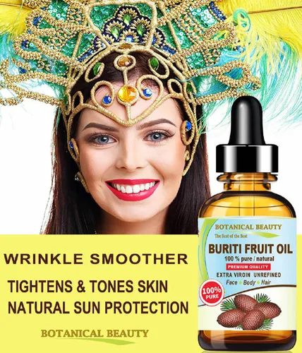 Vista 7 de Botanical Beauty Aceite de fruta brasileño Buriti 100% puro, natural, virgen, sin refinar, aceite portador prensado en frío sin diluir para cara
