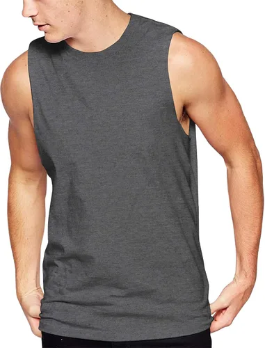 Vista 5 de Hat and Beyond Mens Active Muscle Tank Top Athletic Boxing Gym Workout Shirts 1TA01_negro
