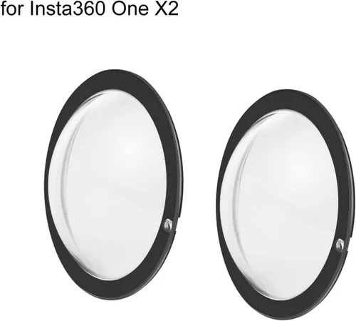 Vista 2 de Puluz Compatible con Insta360 One X2 Sticky Lens Guards PC Funda protectora para Insta 360 One X2 impermeable 360 Accesorios de cámara de acción