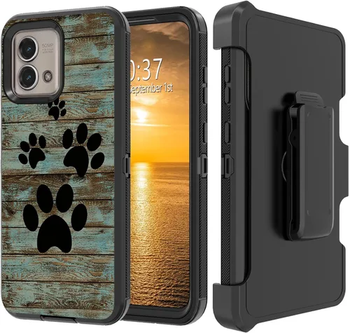 Vista 217 de Funda para Moto G Stylus 5G 2023 con funda de clip para cinturón y soporte, resistente de doble capa, resistente a prueba de golpes, para Motorola
