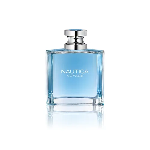 Vista 2 de Nautica Voyage Eau De Toilette para hombre, aroma fresco, romántico, afrutado, desodorante en aerosol corporal con aroma a madera y azul, icónico