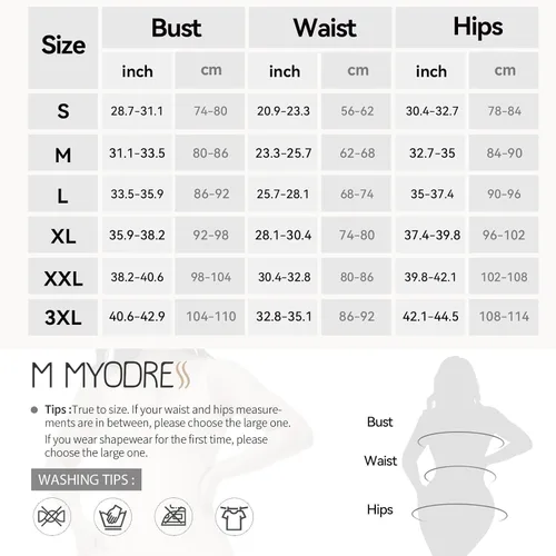 Vista 2 de M MYODRESS Fajas Colombianas Moldeadora Faja Control de Abdomina Faja Body Shaper Post Cirugía Prenda de Compresión Levantador de Culos Fajas