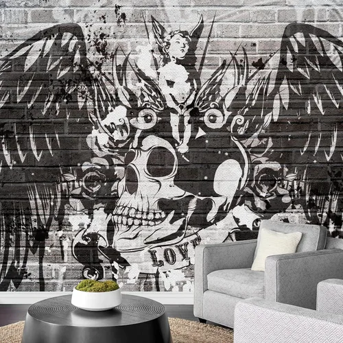 Vista 28 de wall26 - Pintura de arte abstracto marrón y beige - Mural de pared extraíble Papel pintado autoadhesivo grande - 66x96 pulgadas