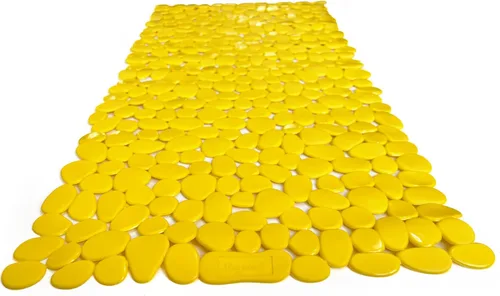 Vista 29 de Alfombra antideslizante para bañera y ducha "Pebbles" de 27 x 14 pulgadas, ovalada, no tóxica, segura, limpia, lavable a máquina, agarre y drenaje