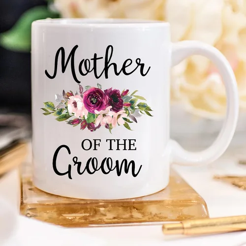 Vista 3 de Taza de 11 onzas con texto en inglés "Thank You For Raising The Man Of My Dreams Mother Of The Groom To My Mother In Law - Taza para suegra, regalos