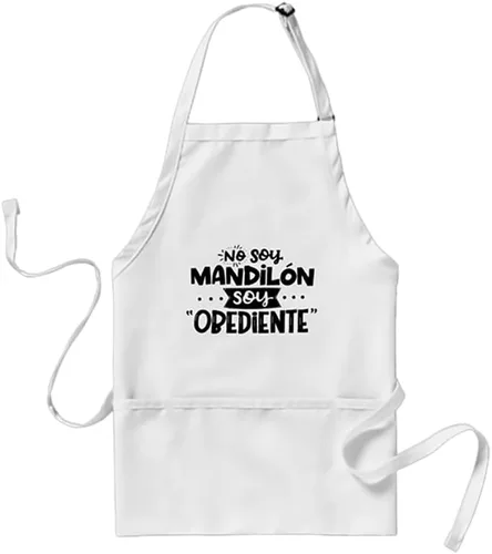 Vista 12 de No Soy Mandilon Soy Obediente Adult Apron I'm Not Mandilon I'm Obedient