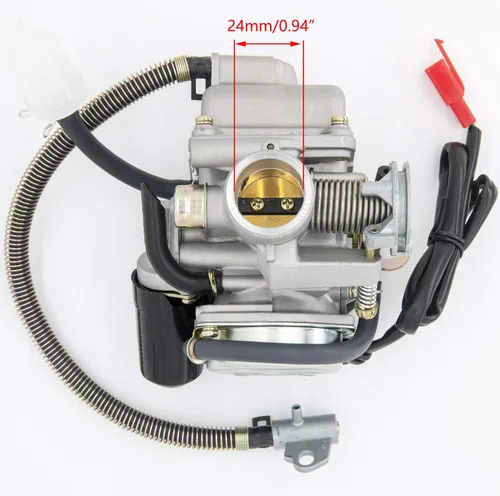 Vista 2 de GY6 (150cc) Carburador para motores de 150cc 125cc 152QMJ 157QMJ de 4 tiempos, con estrangulador eléctrico para motocicleta y scooter - Carburador