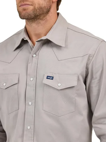 Vista 4 de Wrangler Camisa de trabajo premium de alto rendimiento y comodidad avanzada para hombre