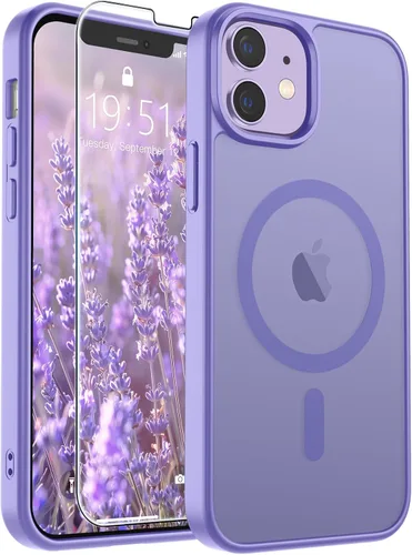 Vista 91 de SUPFINE Funda magnética para iPhone SE 2022 (3ª)/2020 (2ª), iPhone 8 (compatible con MagSafe) (protección contra caídas de grado militar), funda