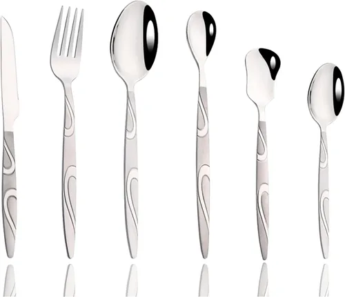 Vista 10 de JASHII Paquete de 6 mini cucharaditas de acero inoxidable para café, azúcar, postre, pastel, helado, sopa de capuchino, antepasto de 6.2 pulgadas