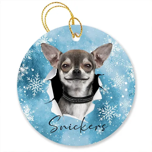 Vista 24 de Adornos de pastor australiano, regalos para Navidad, adorno de pastor australiano personalizado, adornos únicos de pastor australiano, vacaciones