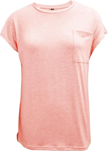 Vista 5 de WMZCYXY Camiseta de verano para mujer, sin mangas, cuello redondo, casual, holgada, con bolsillo