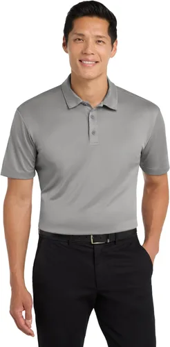 Vista 24 de Port Authority Polo unisex de seda Touch Performance Negro