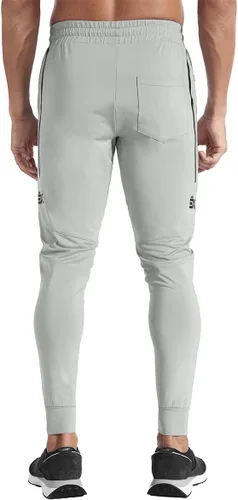 Vista 24 de BROKIG Pantalones deportivos ligeros para hombre, elásticos, de secado rápido, con bolsillos con cremallera