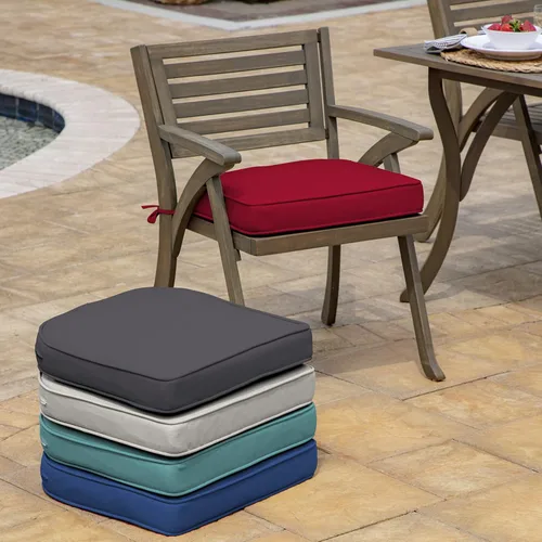 Vista 5 de Arden Selections ProFoam Performance - Cojín para asiento de exterior, 19 x 20, color rojo Caliente