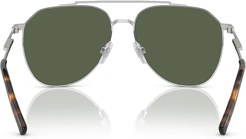 Vista 3 de Dolce & Gabbana Gafas de sol DG 2296 059A Plata Verde Oscuro Polar, Plata Verde Oscuro Polar