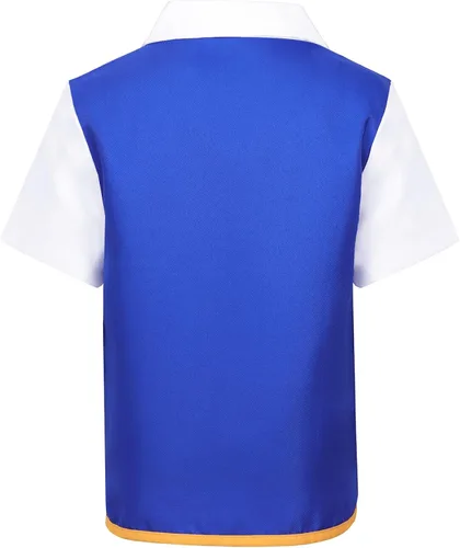 Vista 2 de NewYi - Juego de chaqueta guantes y gorra disfraz cosplay de entrenador para adultos y niños