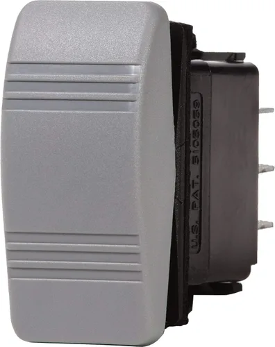Vista 2 de Blue Sea Systems - Interruptor Contoura III Resistente al agua, negro y gris