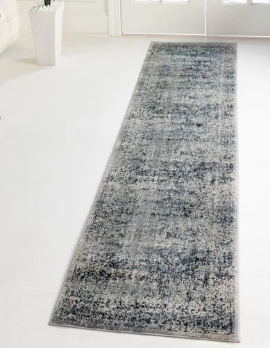 Vista 5 de Unique Loom Chateau Collection Alfombra de área - Jefferson (2' x 3' 1" Rectángulo, Azul Gris/Beige)