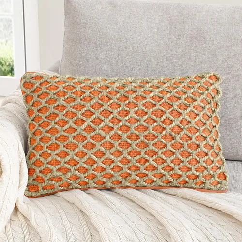 Vista 31 de Boho Living Jada - Funda decorativa para almohada, incluye acento, diseño tejido premium, decoración para sala de estar, (2) funda de almohada de 20