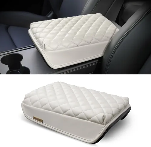 Vista 9 de KMMOTORS Funda para consola central modelo Y, modelo 3 negro básico, cojín para reposabrazos, protector de consola, cuero vegano, accesorios