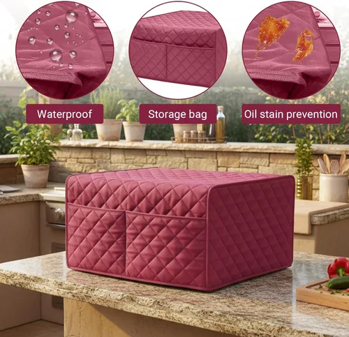 Vista 5 de Cubierta para horno tostador de convección – Protector inteligente para horno de microondas, impermeable, resistente al polvo y a las manchas