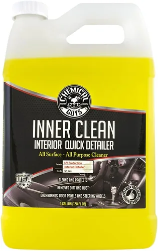 Vista 12 de Chemical Guys SPI_663_16 InnerClean Detallador y protector rápido de interiores (16 fl oz/473 ml), amarillo Spray-and-wipe detailer cleans and