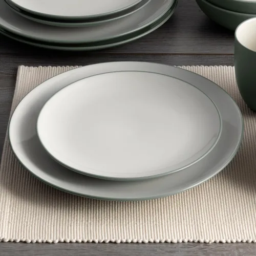 Vista 2 de Noritake Colorwave Green - Juego de vajilla redonda Coupe de 4 piezas, color verde