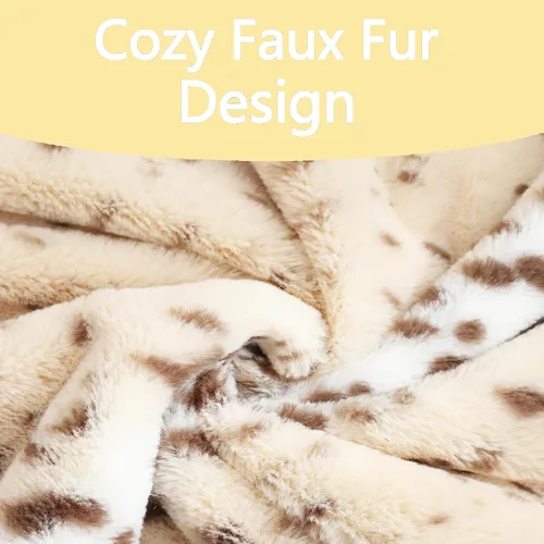 Vista 6 de Fundas de almohada esponjosas con estampado de leopardo de nieve y guepardo, fundas de cojín de piel de animal esponjosa, fundas de almohada