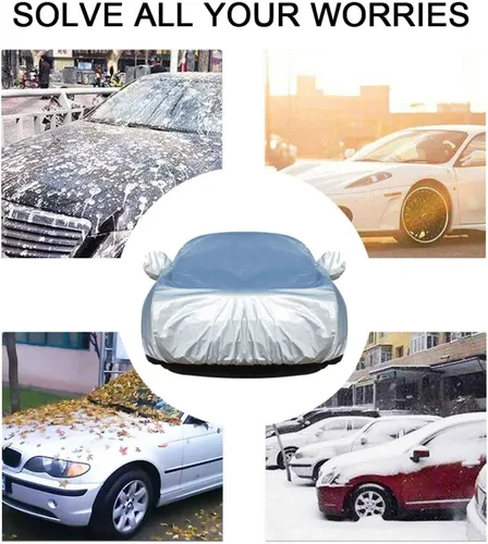 Vista 7 de QERFSD Plus Funda de terciopelo impermeable para coche compatible con DS Automobiles DS3 Cabrio DS3 Crossback DS4 Crossback DS5 DS7 Crossback