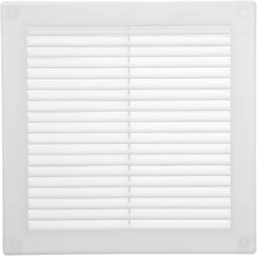 Vista 9 de Vent Systems 3 x 3 pulgadas (dimensiones de apertura) - Cubierta de ventilación de plástico blanco Soffit - Rejilla de ventilación cuadrada plana