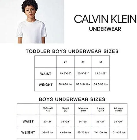 Vista 4 de Calvin Klein Little Modern - Calzoncillos tipo bóxer de algodón, paquete de 5 unidades, ropa interior transpirable para niños