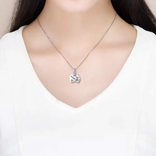 Vista 7 de Abalorios Dalaran de plata de ley 925 para madre, hija y hermana, colgante de cuentas para collar o pulsera de amuletos