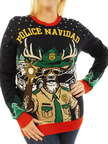 Vista 5 de Ugly Christmas Party - Suéteres llamativos de Navidad, unisex, suéter divertido de un reno