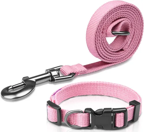 Vista 7 de Collar de perro beige para perros pequeños, transpirable, antiolor y suave, cómodo para cachorros de piel sensible, 90% rayón de bambú, collar
