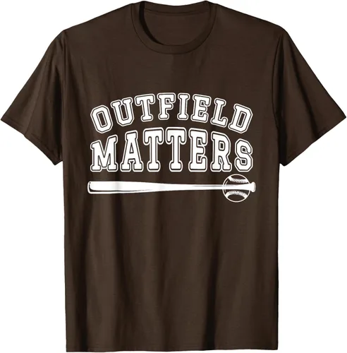 Vista 6 de Playing Baseball Outfield Matters - Camiseta Baseball Outfields Funny, Rojo