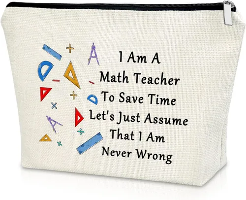 Vista 12 de Sazuwu Bolsa de maquillaje para profesores, Detrás de cada buen maestro hay un gran asistente de enseñanza, Impreso/Gráfico