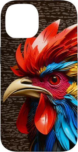 Vista 4 de Funda para teléfono iPhone XR Gallo Gallo de granja Animal Art Rooster
