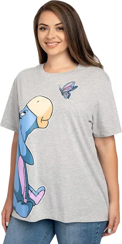 Vista 4 de Disney Camiseta para mujer de talla grande con estampado lateral de mariposa Eeyore