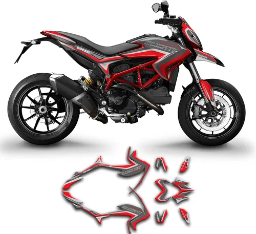 Vista 20 de Kit de adhesivos personalizados para Hypermotard Hyperstrada 821 2013 2014 2015 2016, DCTHYMS1318003-KO