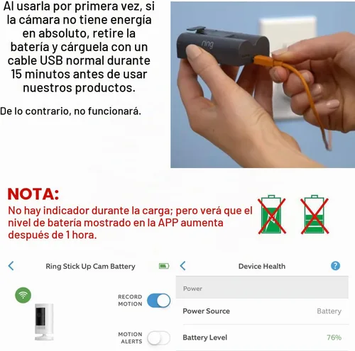 Vista 4 de Paquete de 2 adaptadores de corriente para batería de cámara Stick Up (3ª generación), con cable resistente a la intemperie para exteriores de 30