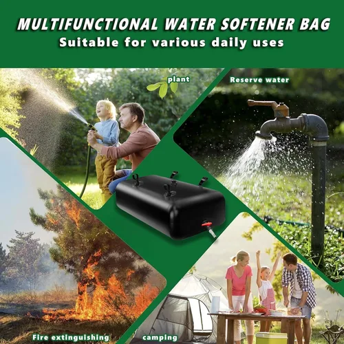 Vista 7 de Contenedores de almacenamiento de vejiga de agua de 113 L/30 galones, tanque de agua portátil plegable de gran capacidad con bolsa de agua suave