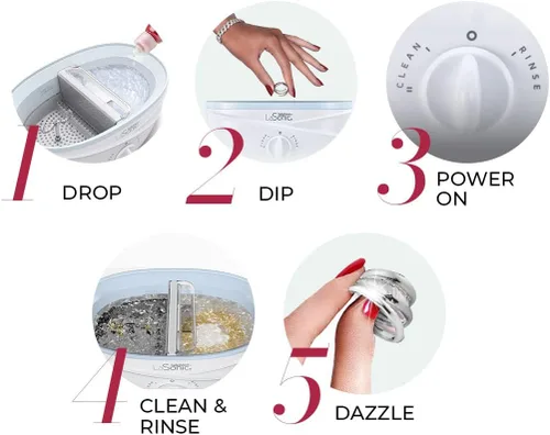 Vista 4 de CONNOISSEURS LaSonic Safewave Clean & Rinse Sonic - Máquina limpiadora de joyas