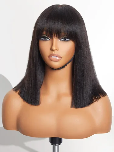 Vista 39 de Luvme Hair Ultra Confortable, de Colocación Rápida y Fácil, Corte Pixie Corto con Flequillo de 12.7 cm, con Tapa de Algodón Amistosa con la Piel