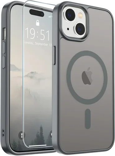 Vista 338 de SUPFINE Funda magnética para iPhone SE 2022 (3ª)/2020 (2ª), iPhone 8 (compatible con MagSafe) (protección contra caídas de grado militar), funda