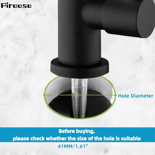 Vista 4 de Grifo de filtro de agua negro – Grifo RO 100% sin plomo, grifo de agua potable giratorio de 360° para fregadero de cocina, compatible con ósmosis