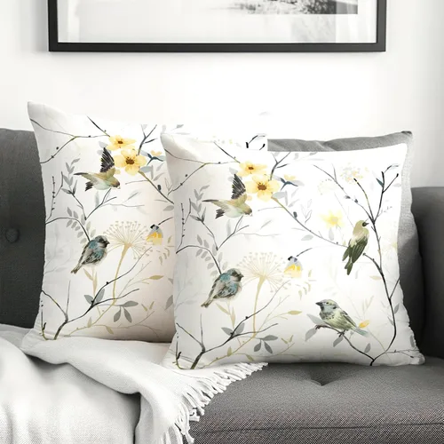 Vista 144 de Juego de 2 fundas de almohada de 16 x 16 pulgadas, diseño patriótico de bandera estadounidense con estrellas para exteriores, estilo casa de campo