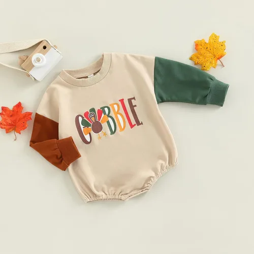 Vista 100 de Kuriozud Mameluco de burbujas para bebé recién nacido, manga larga, suéter de gran tamaño, ropa de otoño e invierno