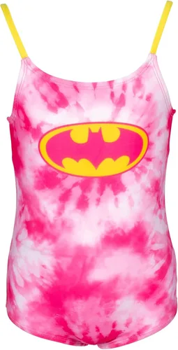 Vista 4 de DC Comics Traje de baño de una pieza de Batgirl de la Liga de la Justicia Mujer Maravilla para niñas pequeñas a niños grandes