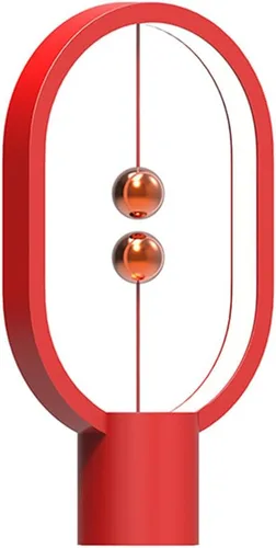 Vista 9 de Heng - Luz de equilibrio, lámpara de mesa LED alimentada por USB, creativa, luz nocturna con interruptor magnético, lámpara de mesa regulable